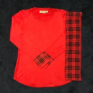 Kim Rogers Sweater with scarf Size PS